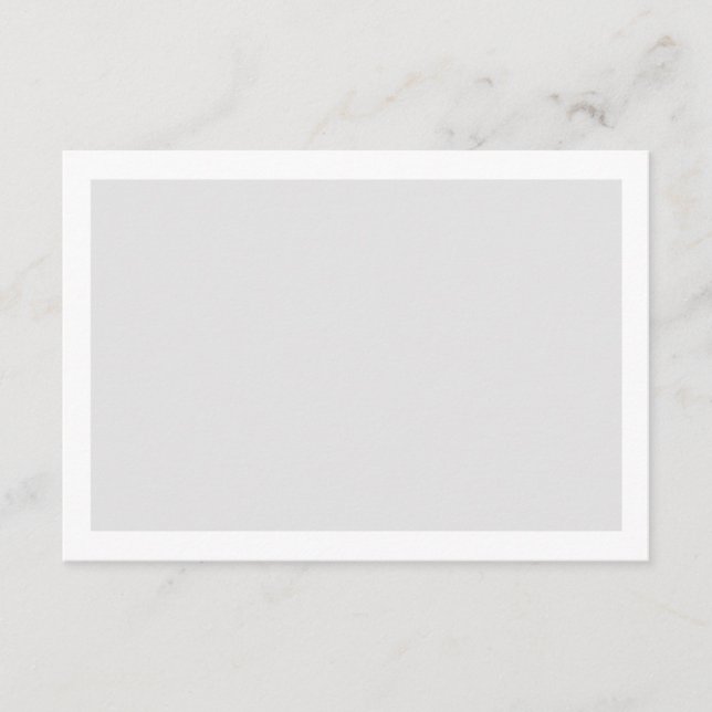 Blank Custom Colour Wedding Advice Card (Front)