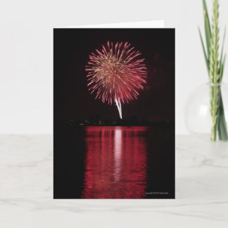 Blank Customizable Fireworks 7 Greeting Card