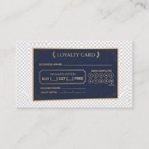 "Blank Customizable Loyalty Punch Card for Busines