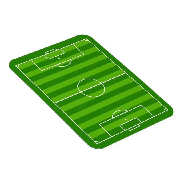 Blank Customizable Soccer Field (Football Pitch) Magnet (Right Side)