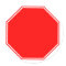 Blank/Customizable Stop Sign Sticker