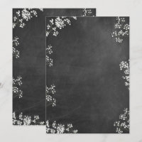 Blank DIY Create Your Own Baby's Breath Chalkboard