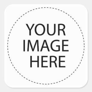 Blank DIY Template Party Giveaway add TEXT IMAGE Square Sticker