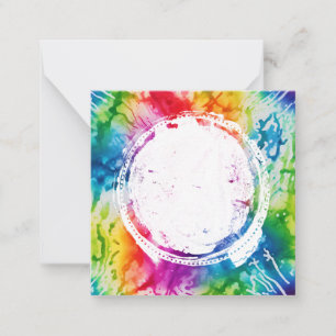 *~ BLANK DIY Tie Dye Inspire AP62 Note Card