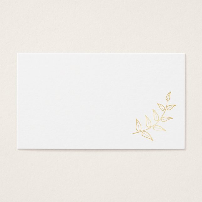 Blank Elegant Gold Laurels (Front)