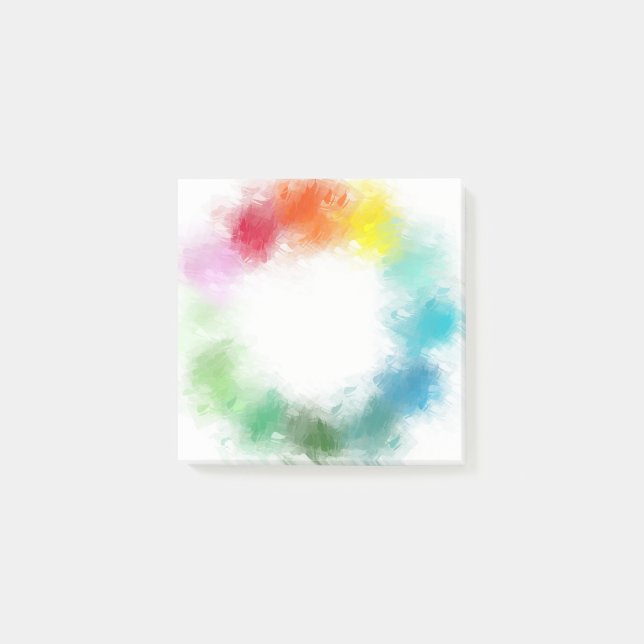 Blank Elegant Modern Template Custom Abstract Art Post-it Notes (Front)