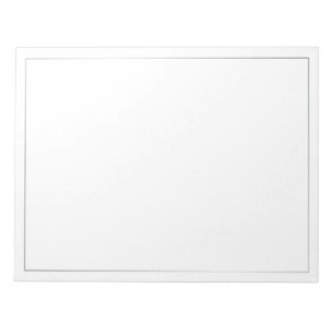 Blank Elegant Silver Notepad
