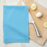 Blank Elegant Sky Blue Solid Colour Create Your Ow Kitchen Towel<br><div class="desc">Create Your Own Custom Upload Add Your Monogram Initial Photo or Logo Text Name Elegant Modern Cute Kitchen & Dining / Table & Kitchen Linens/ Blank Template Sky Blue Solid Colour Kitchen Towel.</div>