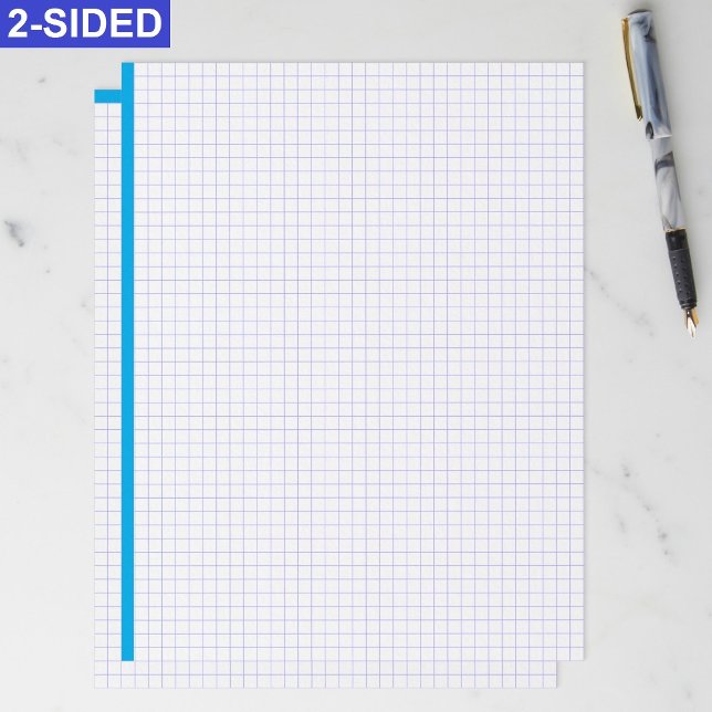Blank Engineering Graph Paper Sheets (Blue Lines) (Engineering graph paper sheets, Large grid paper for drafting, Blueprint drawing paper letter size)