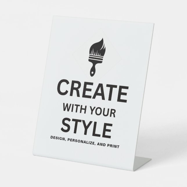 Blank Event Display Sign Custom Editable Design (Front)