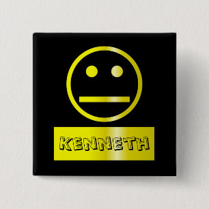 Blank Face Name Tag 2 Inch Square Button