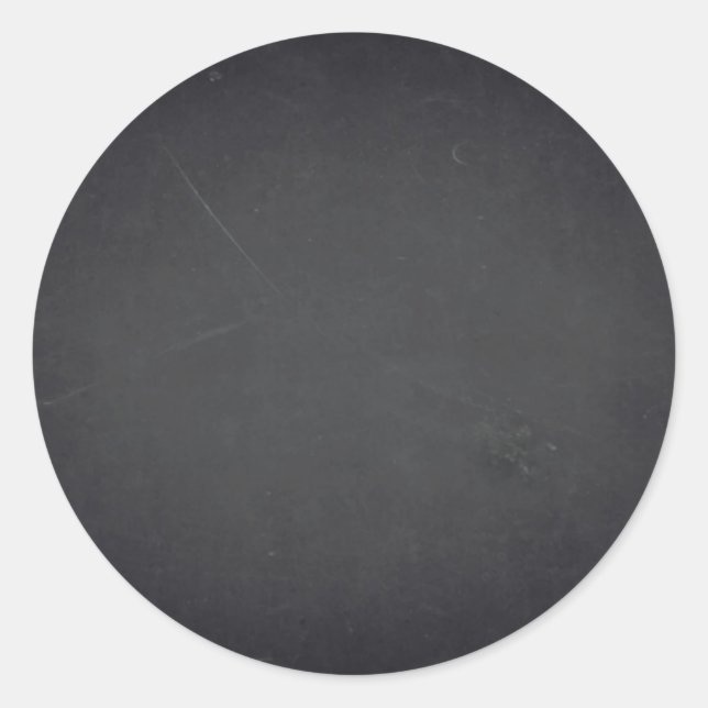 Blank Faux Chalkboard Customize Text Every Package Classic Round Sticker (Front)