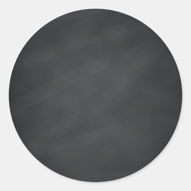Blank Faux Chalkboard Customize Text Every Package Classic Round Sticker (Front)