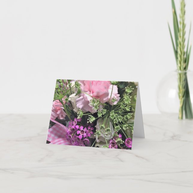Blank Floral Note Card (Front)