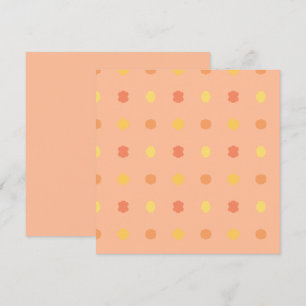 Blank Four Corners Peach Yellow Tiled Pattern