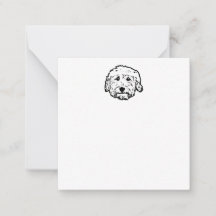 Blank Goldendoodle notecard - customize it