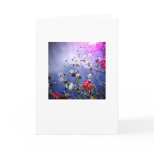 Blank greeting card, photo on front.