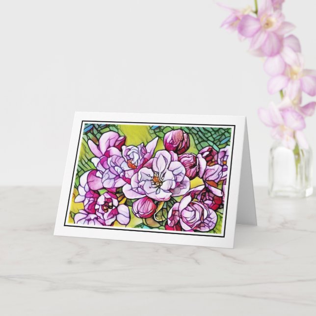 Blank Greeting Card - SG Lilacs (Orchid)