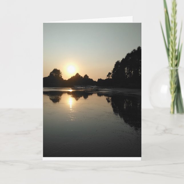 Blank Greeting Card- Tofino Sunset Card (Front)