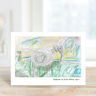 Blank Greeting Cards with Custom Kids Artwork