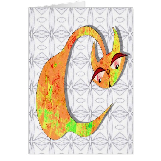 Blank Greetings/Note Card Abstract Graphic Design