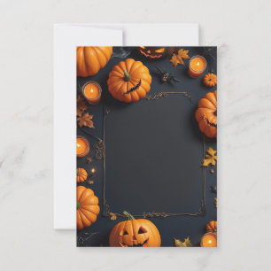 Blank Halloween Invitation Card