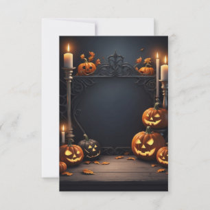 Blank Halloween Invitation Card