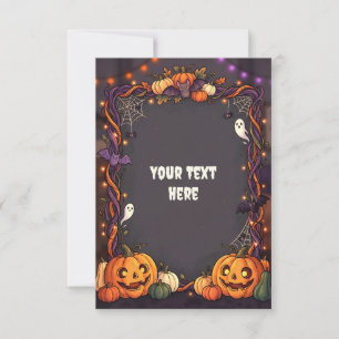 Blank Halloween Invitation Card 2026 #6