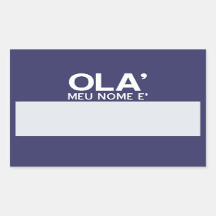 Blank Hello My Name Is ... Customizable Sticker