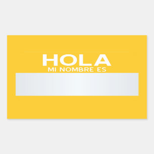 Blank Hello My Name Is ... Customizable Sticker