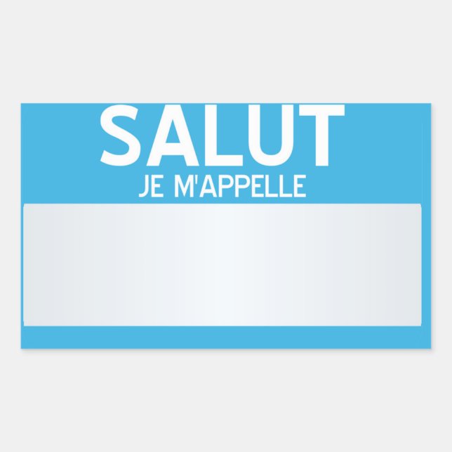 Blank Hello My Name Is ... Customizable Sticker (Front)
