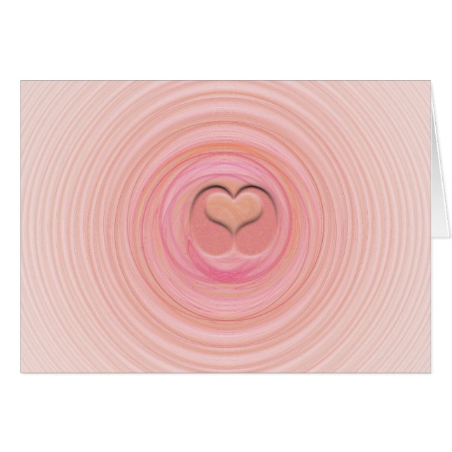 Blank Inside All Occasion Pink Peach Pastel Spiral (Front Horizontal)