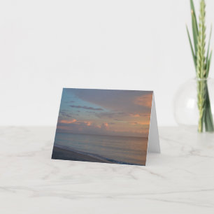Blank Inside, Beach Sunset Greeting Card