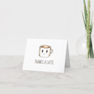 Blank Inside Coffee Thank You Cards