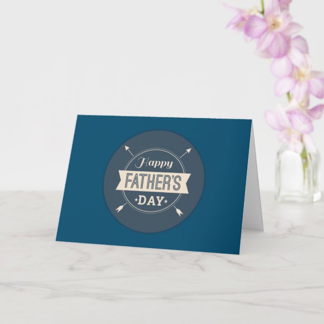 Blank Inside - Happy Father's Day Card (Orchid)