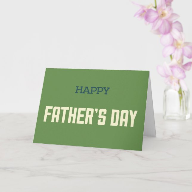 Blank Inside - Happy Father's Day Card (Orchid)