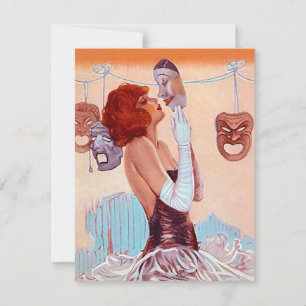 Blank Invitation Announcement Theatre Stage Dream