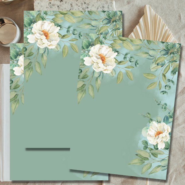 Blank Invitation DIY Silver Sage Eucalyptus Flower (Creator Uploaded)