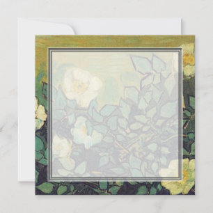 blank invitation, van Gogh Wild Roses Invitation