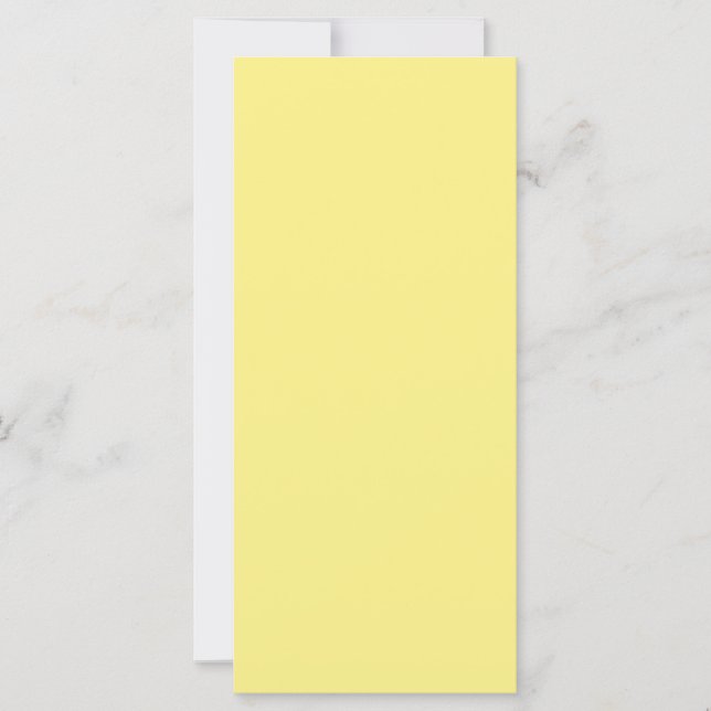Blank Maize Coloured Card for Your Wedding Menu (Front)