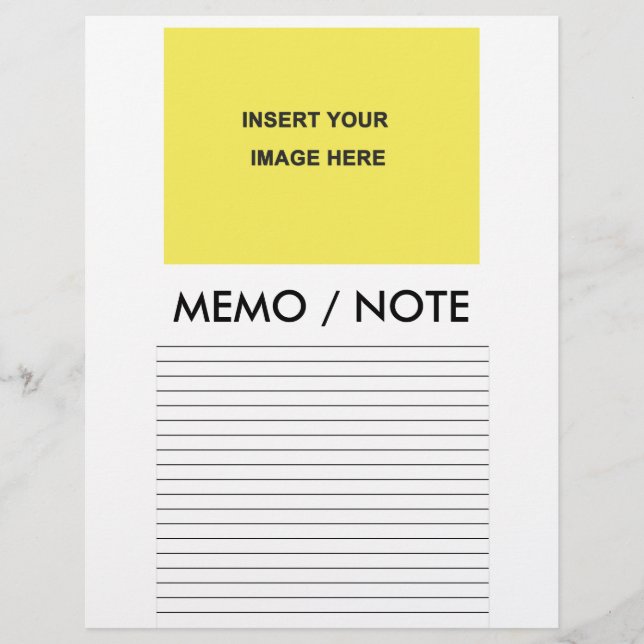 Blank Memo Note Form (Front)