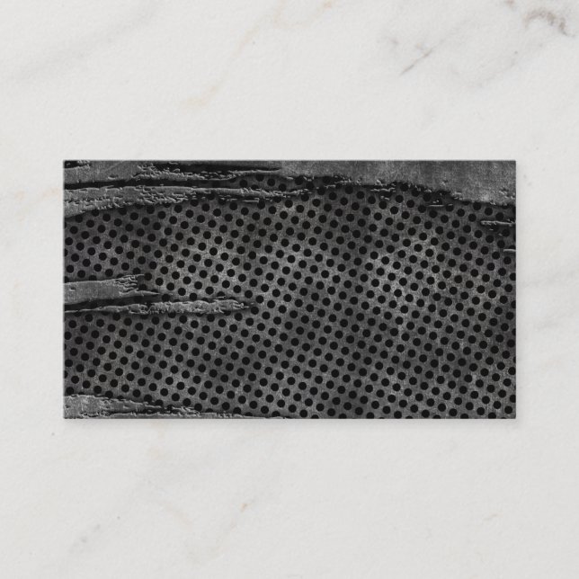 Blank metal design business card (Front)