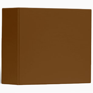 Blank Modern Solid Colour Brown Binder