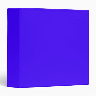 Blank Modern Solid Colour Electric Ultramarine Binder