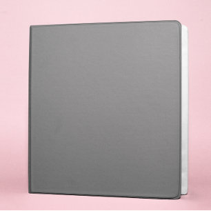 Blank Modern Solid Colour Grey Binder