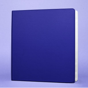 Blank Modern Solid Colour Navy Blue Binder