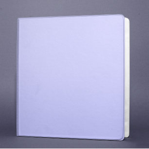 Blank Modern Solid Colour Periwinkle Binder