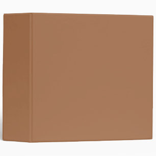 Blank Modern Solid Colour Raw Sienna Binder