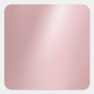 Blank Modern Template Trendy Elegant Rose Gold Square Sticker