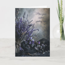 Blank Moody, Elegant Lavender Floral Editable